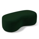 Ver imagem 3 de Kit 02 Puffs Decorativos Living Aisha Orgânico 02 Lugares Veludo Verde Escuro - Desk Design