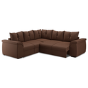Ver imagem 2 de Sofá de Canto 5 Lugares Retrátil Qatar Suede Marrom
