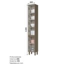 Ver imagem 5 de Paneleiro 2 Portas 35cm Connect Cinza