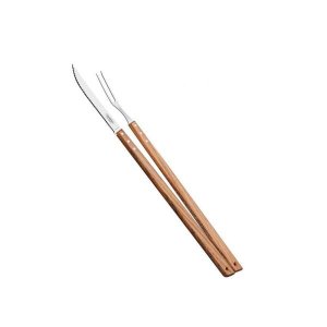 Jogo para Churrasco 2 Peças com Lâmina de Aço Inox e Cabo