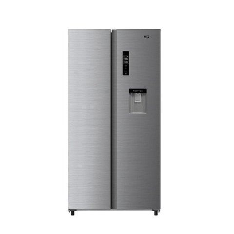Geladeira Side By Side Frost Free 480 L Hq Inverter com Dispenser de Água Inox Hq-480SBSWDK