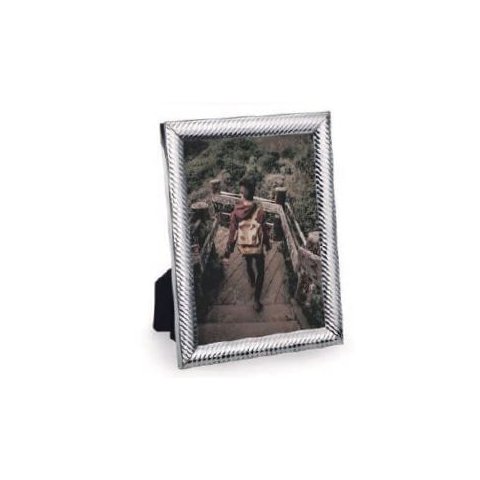 Porta Retrato Stripes Prateado 15x20 cm - Mimo Style - MF15G