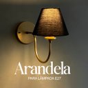 Ver imagem 4 de Arandela Luminaria de Parede Clássico Curvada Decoração Iluminação Casa Sala e Quarto Escritório