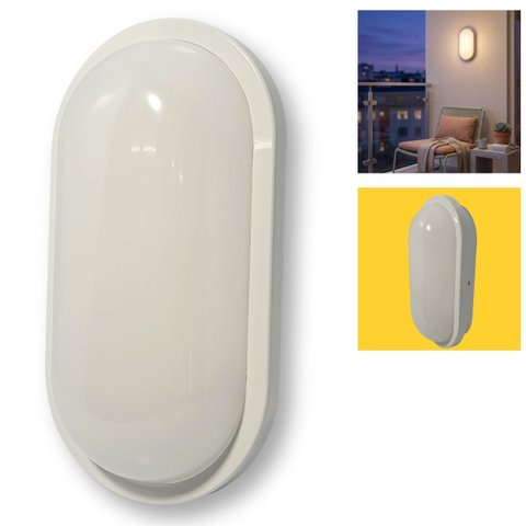Luminária Externa Led Sobrepor 15w 3000k Ip65 Branco Bivolt