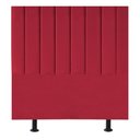 Ver imagem 1 de Cabeceira Estofada Cama Box Solteiro 90 Cm Alice Suede Cor:vermelho
