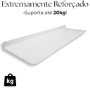 Ver imagem 6 de 2 Prateleiras Multiuso Aço 60cm Fixação de Parede Organização Cozinha Lavanderia Branco