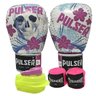 kit feminino Boxe / Muay Thai / Kickboxing - luva 10 oz caveira mexicana + bandagem + protetor - 1