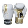 Luva profissional feminina injetada 10 Oz Boxe Muay Thai Kickboxing - PULSER (THUNDER FIGHT) Branca - 1