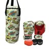 Kit PROFISSIONAL Infantil Muay Thai Boxe kickboxing MMA - Luva infantil bandagem protetor bucal + - 1