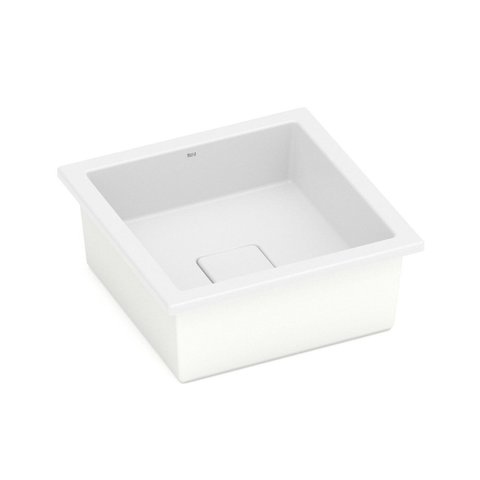 Cuba Sobrepor e Embutir sem Mesa Terra T13 Branco/Blanco Matte Roca