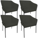 Ver imagem 1 de Kit 4 Cadeiras para Sala de Jantar Estar Living Olívia L02 Linho Verde Musgo - Lyam Decor