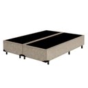 Ver imagem 1 de Cama Box Blindado Casal Bipartido Xerife Móveis Suede Bege 40x138x188