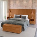 Ver imagem 1 de Conjunto Cabeceira King/casal - Baú + Mesa de Cabeceira