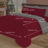 Jogo de Cama Queen com Edredom Lençol Fronha Função Cobre Leito e Cobertor - 4