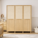 Ver imagem 2 de Guarda-Roupa Premium 3 Portas em Madeira e Palinha Natural | Linha Paglia | Marca Quater