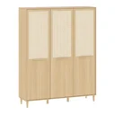 Ver imagem 6 de Guarda-Roupa Premium 3 Portas em Madeira e Palinha Natural | Linha Paglia | Marca Quater
