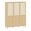 Ver imagem 6 de Guarda-roupa Premium 3 Portas em Madeira e Palinha Natural | Linha Paglia | Marca Quater