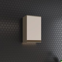 Armário Aéreo de Cozinha 1 Porta 40cm Connect Cinza/Duna/Cristal - 1