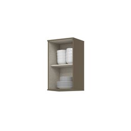 Armário Aéreo de Cozinha 1 Porta 40cm Connect Cinza/Duna/Cristal - 4