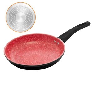 Frigideira de Indução Revestimento Antiaderente Cerâmica 24cm Preto e Vermelho - Lyor 5217