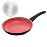 Frigideira de Indução Revestimento Antiaderente Cerâmica 24cm Preto e Vermelho - Lyor 5217 - 1