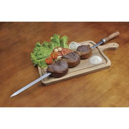 Espeto Alumínio Simples Para Churrasco 90cm - 3