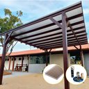 Ver imagem 4 de Kit Policarbonato Bronze 4mm 2,00m X 2,00m - Perfis Bronze