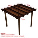 Ver imagem 2 de Kit Policarbonato Bronze 4mm 2,00m X 2,00m - Perfis Bronze