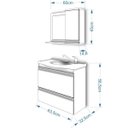 Ver imagem 5 de Gabinete para Banheiro com Cuba e Espelheira Grécia MGM Móveis