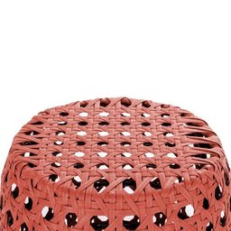 Puff Colmeia Para Piscina, Área, Lazer em Aluminio Vermelho - 4