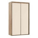Ver imagem 1 de Guarda Roupa Solteiro 2 Portas de Correr MDF 138 cm Lotus Belmax:Carvalho/Off White