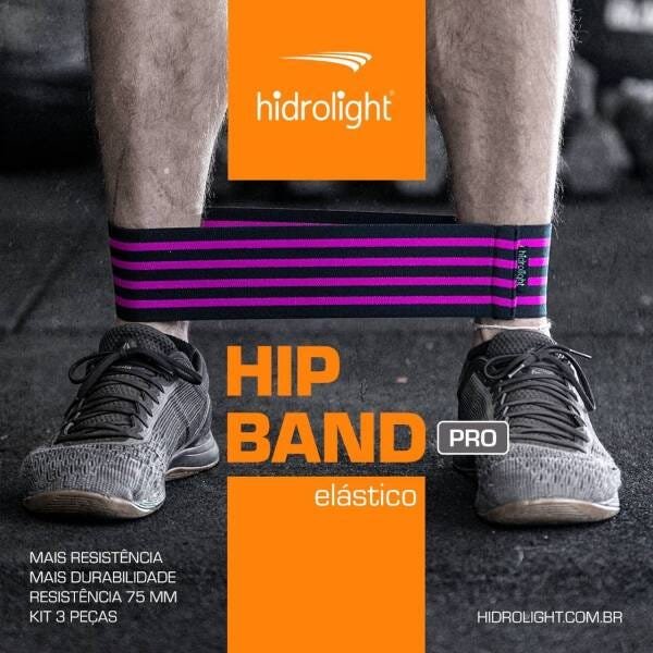 Kit 6 Hip Band Suave e Pro Resistência Fortalecimento Reabilitação - 4