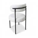 Ver imagem 4 de Cadeira Sala de Jantar Margara Kit 6 Base em Aço Preto PU D03 - D'Rossi