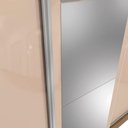Ver mais imagens de Guarda-roupa Casal Kappesberg 3 Portas Reversíveis de Correr 3 Espelhos 2 Gavetas Nogueira/macadâ