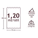 Ver imagem 3 de Telha Ecologica Classica Fit Marrom 3mm 2,00x0,75m Onduline