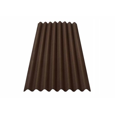 Telha Ecologica Classica Fit Marrom 3mm 2,00x0,75m Onduline
