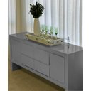 Ver imagem 4 de Bandeja Vidro Branco Decoração 50x30 para Sala Taças Bar