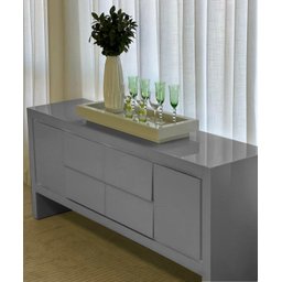 Bandeja Branca Vidro Luxo Decoração Cozinha Sala Bar 50x25 - 5 Bandeja Branca Vidro Luxo Decoração Cozinha Sala Bar 50x25 - 5