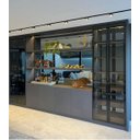 Ver imagem 4 de Bandeja Branca Vidro Luxo Decoração Cozinha Sala Bar 50x25