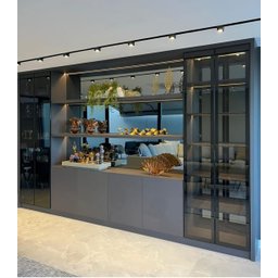 Bandeja Branca Vidro Luxo Decoração Cozinha Sala Bar 50x25 - 4 Bandeja Branca Vidro Luxo Decoração Cozinha Sala Bar 50x25 - 4