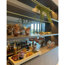 Ver imagem 2 de Bandeja Decorativa Vidro Branco para Sala Bar Cozinha Luxo