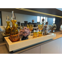 Ver imagem 4 de Bandeja Decorativa Vidro Branco para Sala Bar Cozinha Luxo