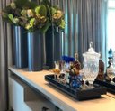 Ver imagem 4 de Bandeja Vidro Preto Luxo para Sala Bar Decoração