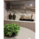 Ver imagem 1 de Bandeja Preta Vidro Decoração Luxo Sala Cozinha 50x30