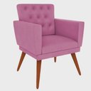 Ver imagem 2 de Kit 3 Poltronas Nina com Capitone - Rosa