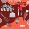 Kit Utensilios Confeitaria - Fuê + Espátulas + Jogo De Bicos + Saco Confeitar + Brinde Ref.18 - 4
