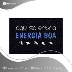 Tapete Capacho Aqui So Entra Energia Boa 60x40 Decoração Lar - 2