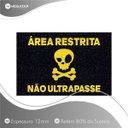 Ver imagem 2 de Tapete Capacho Area Restrita Não Ultrapasse 60x40 Entrada
