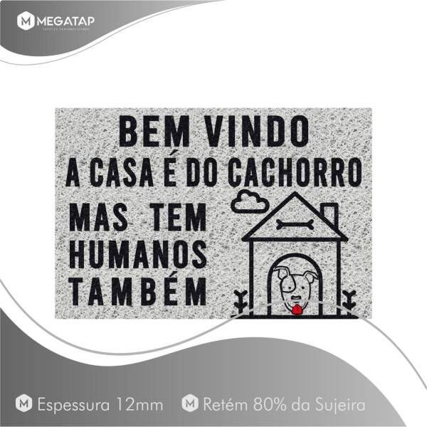 Tapete Capacho Bem Vindo A Casa Do Cachorro 60x40 Pet Dog - 2