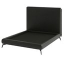 Ver imagem 1 de Cama Queen Nami com Cabeceira Parise Estofada Madeira e Ferro Preto